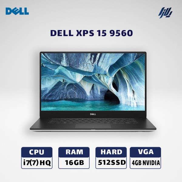 لپ تاپ استوک 4K لمسی  DELL XPS 9560 i7(7)HQ-16GB-512SSD-4GB GTX 1050