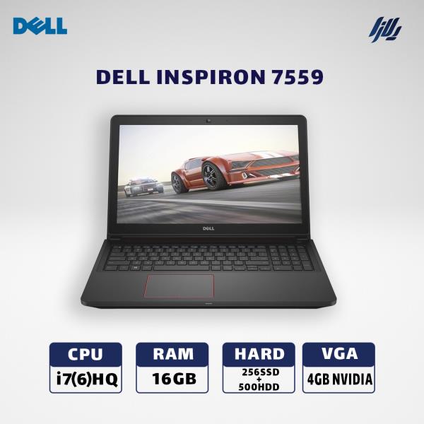 لپ تاپ استوک رندرگیری DELL INSPIRON 7559 i7(6)HQ-16GB-256SSD+500HDD-VGA 4GB
