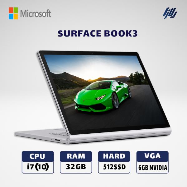 لپ تاپ استوک  surface book3 i7(10)-32GB-512 GB SSD-6 GB GTX