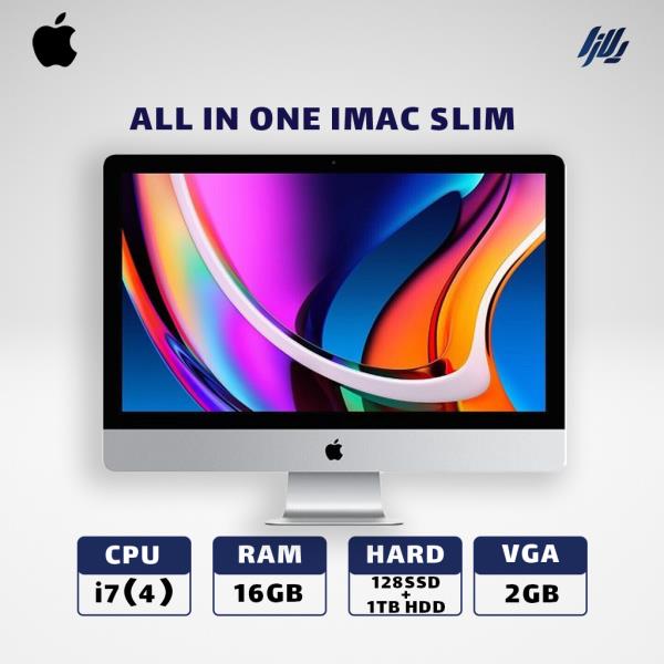 آل این وان ایمک گرافیکدار 27اینچ  ALL IN ONE IMAC SLIM  i7(4) -16GB - 128 SSD+ 1TB HDD - VGA 2GB