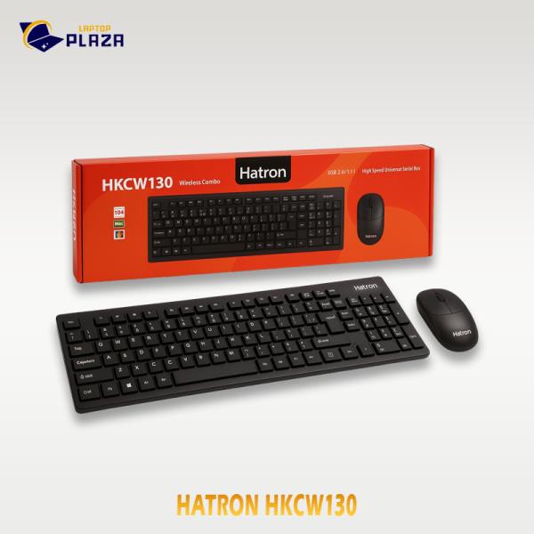 کیبورد و ماوس بی سیم هترون مدل HKCW130