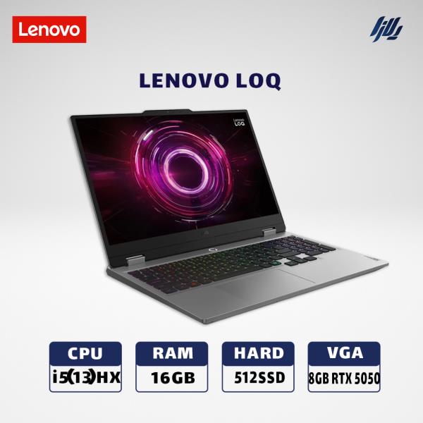 لپ تاپ آکبند گیمینگ لنوو LENOVO LOQ i5(13)HX-16GB-512 SSD-VGA 8GB RTX 5050