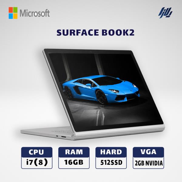 لپ تاپ استوک  surface book2 i7(8)-16GB-512 GB SSD-2 GB GTX