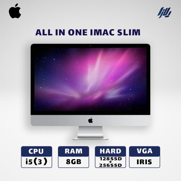 آل این وان استوک  ALL IN ONE IMAC SLIM i5(3) -8GB - 128+256 GB SSD - VGA IRIS