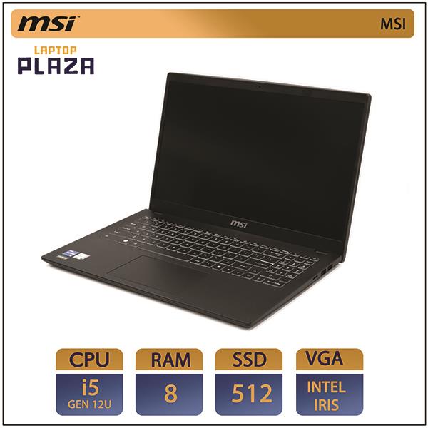 لپ تاپ آکبند مهندسی ام اس آی MSI I5(12)U-8GB-512 GB SSD-VGA INTEL IRIS