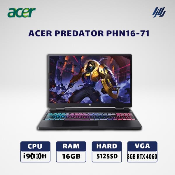 لپ تاپ ایسر گیمینگ ACER PREDATOR NEO 16 i9(13900)H -16GB - 512SSD -VGA 8GB RTX4060
