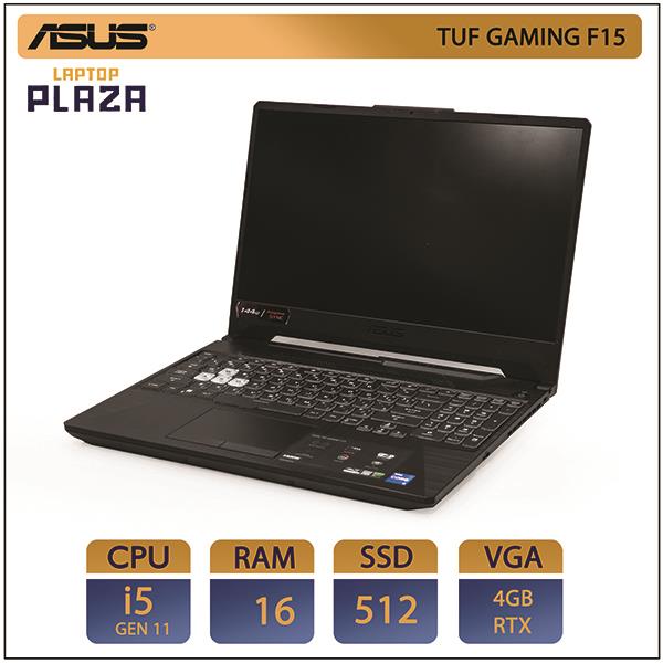 لپ تاپ  اپن باکس وارداتی ایسوس ASUS TUF GAMING F15 FX506H - i5(11)H-16GB-512 SSD-4GB RTX 2050