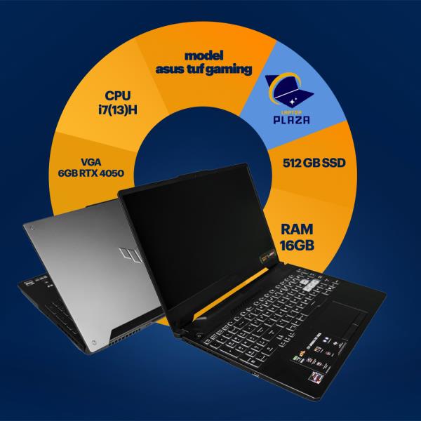 لپ تاپ آکبند مهندسی ایسوس ASUS TUF GAMING I7(13)H-16GB-512 GB SSD-VGA 6GB RTX 4050